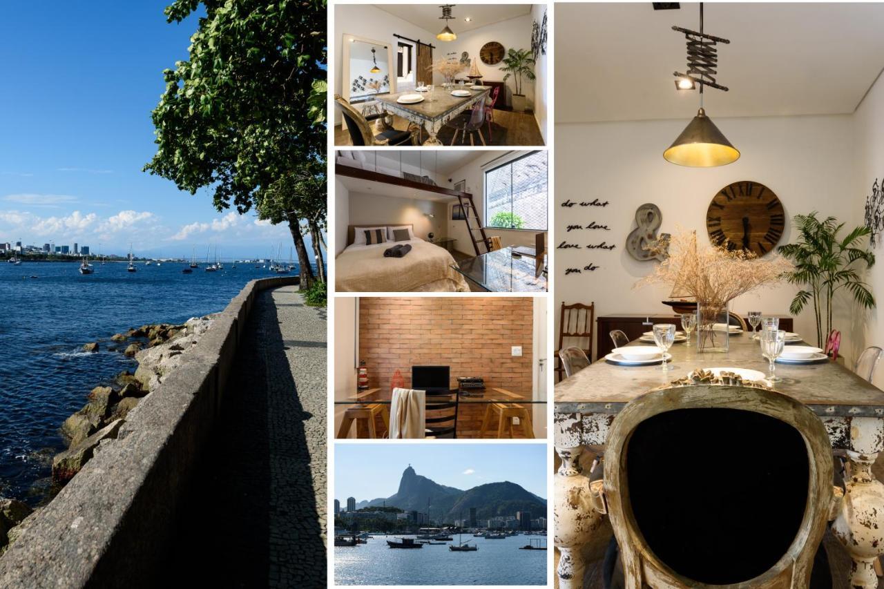 2 Quartos Na Urca Com Vista Para Baia De Guanabara A 700M Pao De Acucar Com Cozinha Completa E Wi-Fi - Bares, Restaurantes E Comercio Local A Poucos Metros Rio de Janeiro Eksteriør bilde