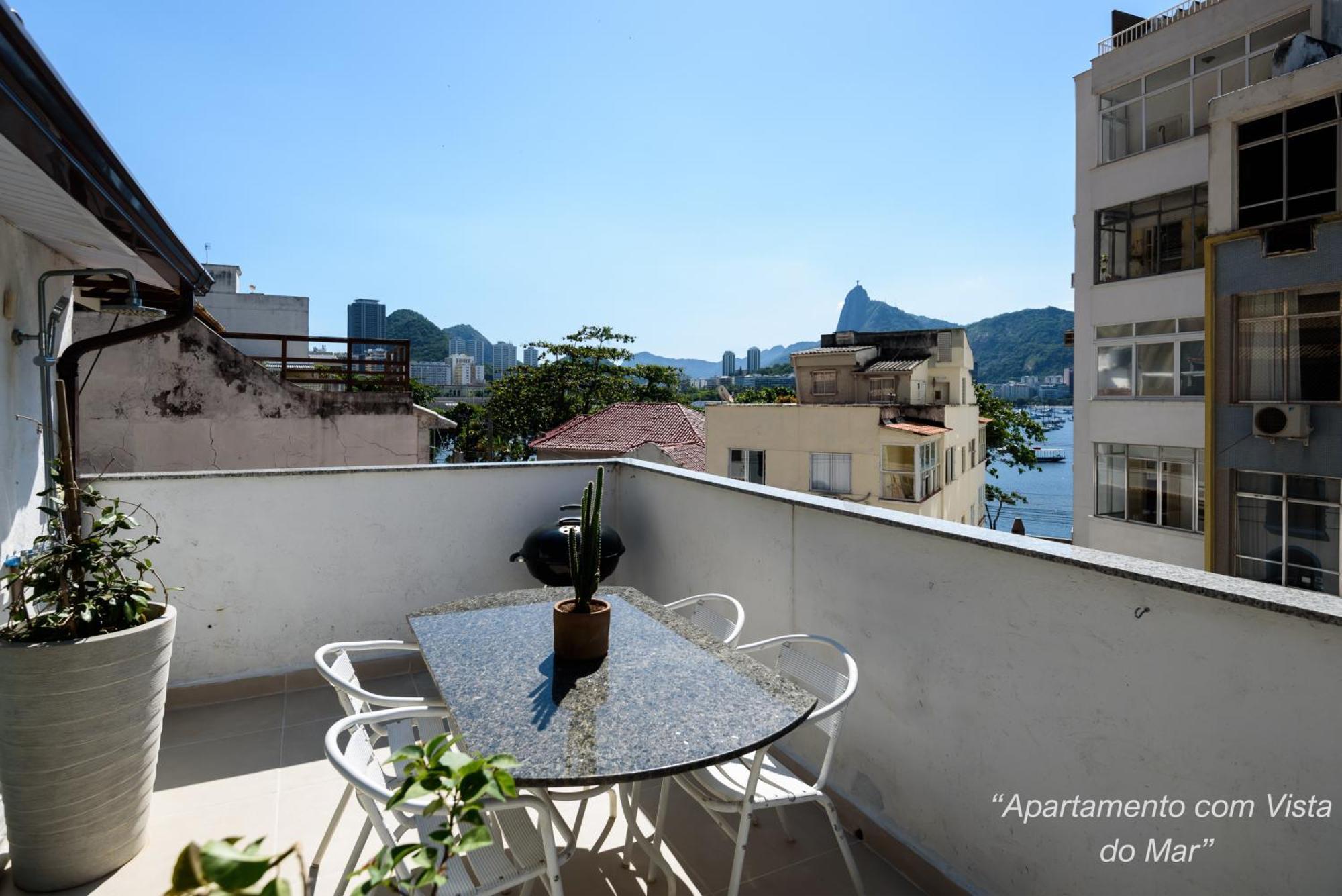 2 Quartos Na Urca Com Vista Para Baia De Guanabara A 700M Pao De Acucar Com Cozinha Completa E Wi-Fi - Bares, Restaurantes E Comercio Local A Poucos Metros Rio de Janeiro Eksteriør bilde