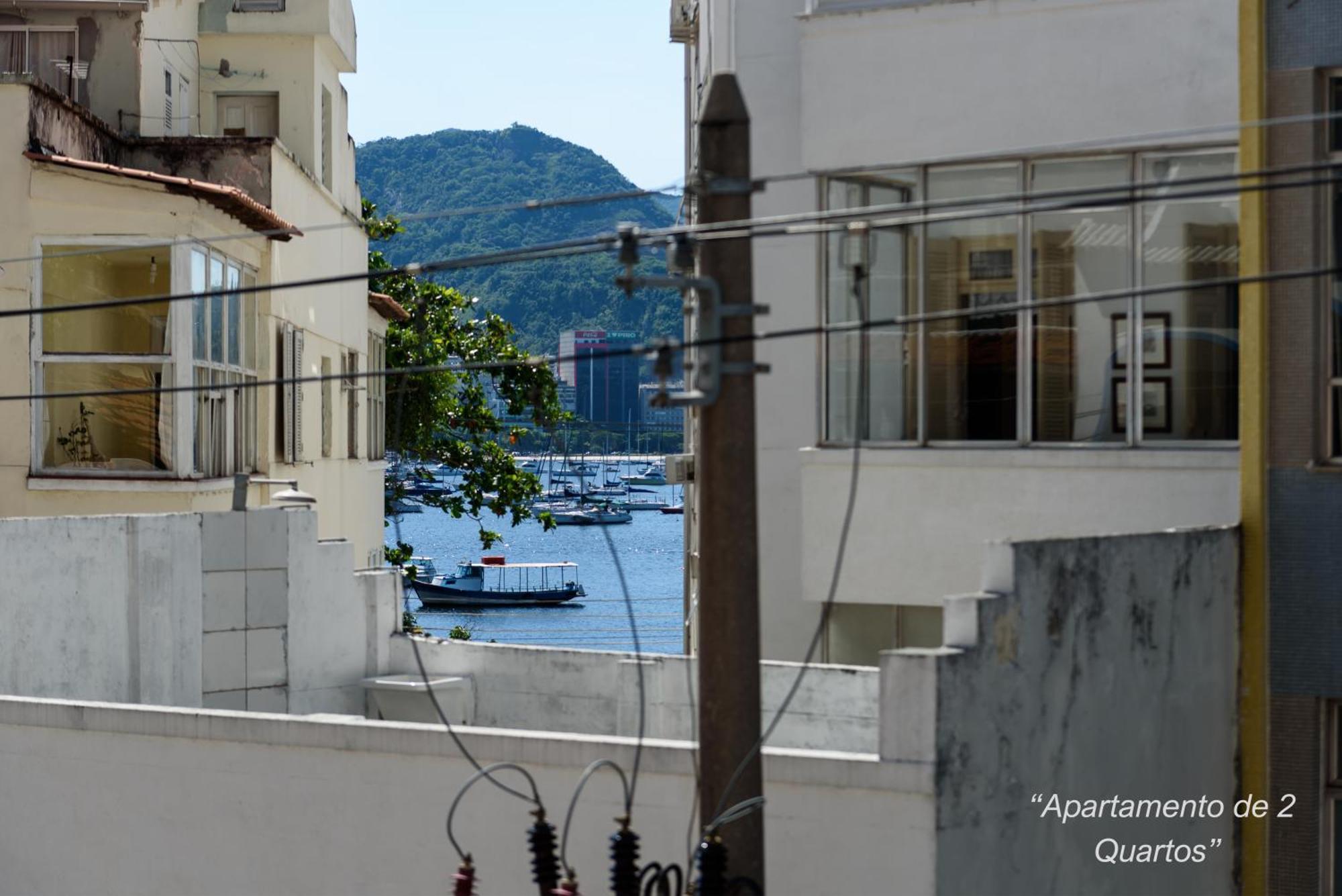 2 Quartos Na Urca Com Vista Para Baia De Guanabara A 700M Pao De Acucar Com Cozinha Completa E Wi-Fi - Bares, Restaurantes E Comercio Local A Poucos Metros Rio de Janeiro Eksteriør bilde